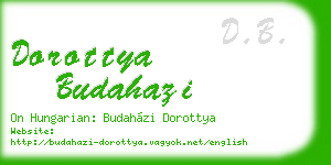 dorottya budahazi business card